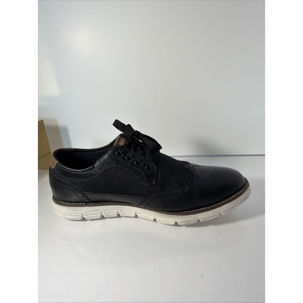 LONDON FOG Collection Mens Sneakers Oxford Style  size 11 Lace up Shoes Black - Picture 9 of 16